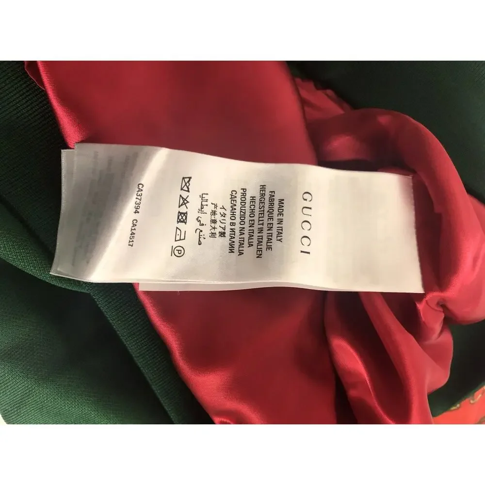 NWT Gucci Bi-Material Oversized Gancini Belt Print Zip Jacket Size M $2980.00